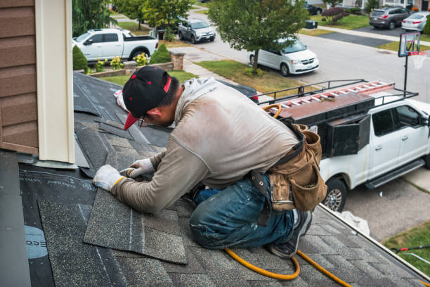 Professional Flat Roof Repair technician working in Burr Hill, VA